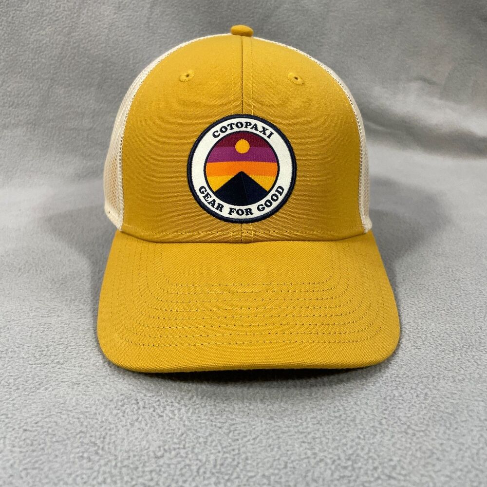 Cotopaxi Gear for Good Mesh Snapback Trucker Hat Cap Outdoors Yellow